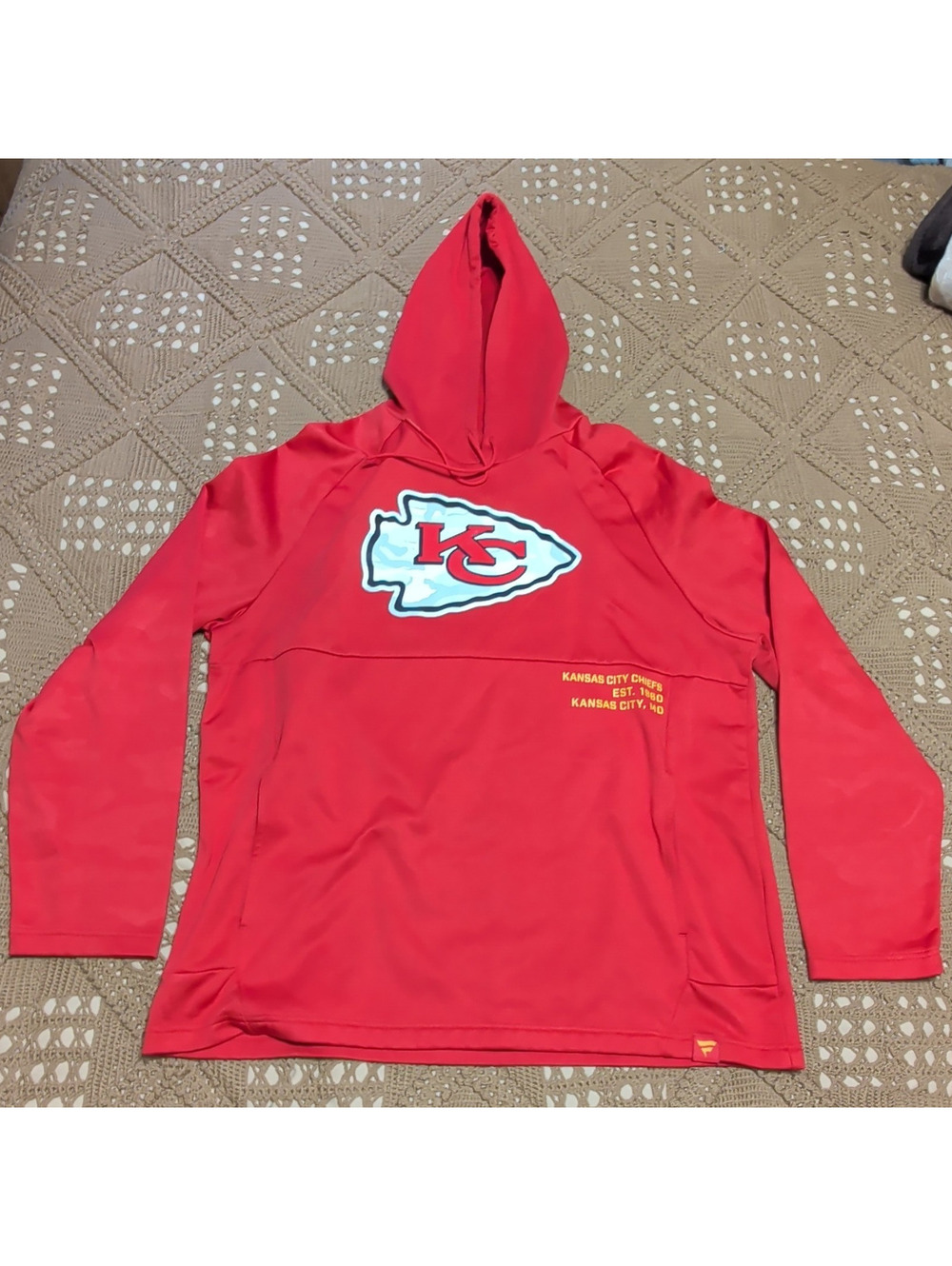Fanatics Kansas City Chiefs NFL Red Hoodie Sweatshirt Men's XL